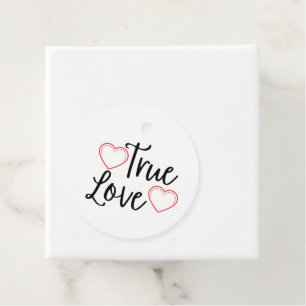 Echte Liefde Zwarte Valentijnsdag Bedankjes Labels