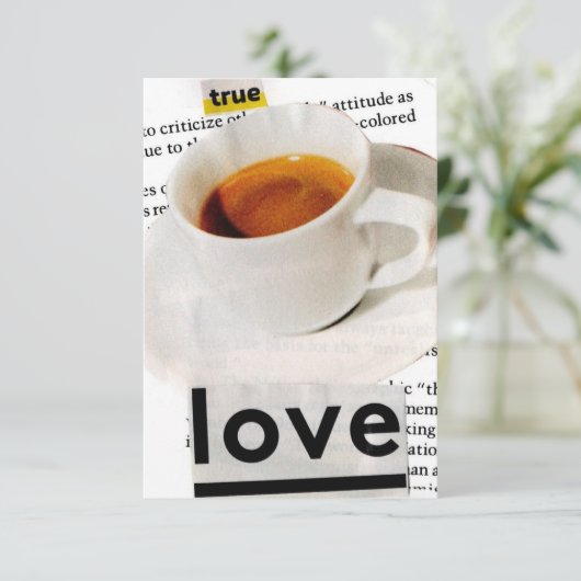 Echte Liefdeskaart Bedankkaart (Staand voorkant)