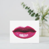 Echte lippen briefkaart (Staand voorkant)