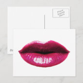 Echte lippen briefkaart (Voorkant / Achterkant)