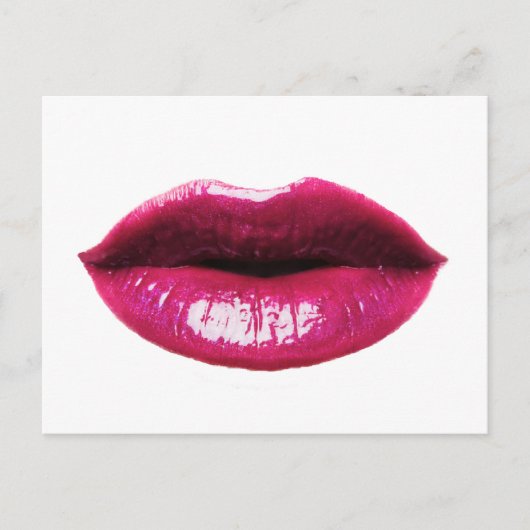 Echte lippen briefkaart (Voorkant)