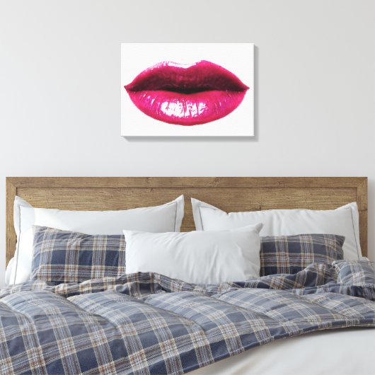 Echte LIps verpakte canvas 20x14" (Insitu (Slaapkamer))