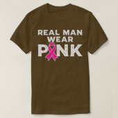 Echte Man draag Roze T-shirt (Design voorkant)