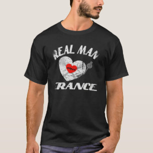 Echte Man Liefde Speelt Trance Muziek Idee DJ Viny T-shirt