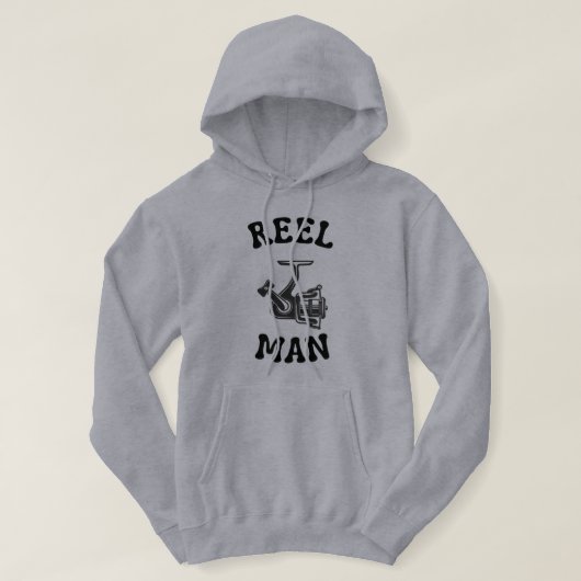 Echte Man Vist Hoodie (Design voorkant)