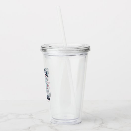 Echte mannen acryl drinkbeker (Links)