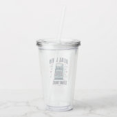 Echte mannen acryl drinkbeker (Achterkant)