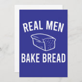 Echte Mannen Bak Bread - Grappig Baking Design Kaart (Voorkant / Achterkant)
