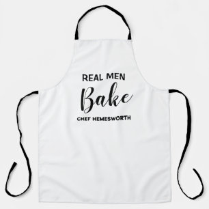 Echte Mannen Bake, keuken Expressions gepersonalis Schort