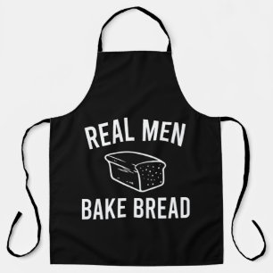 Echte Mannen Bakken Brood - Grappig Bakontwerp Schort