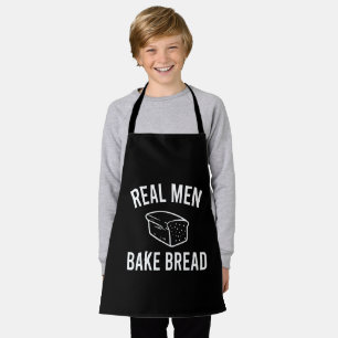 Echte Mannen Bakken Brood - Grappig Bakontwerp Schort