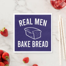 Echte mannen bakken brood - Grappig bakontwerp 