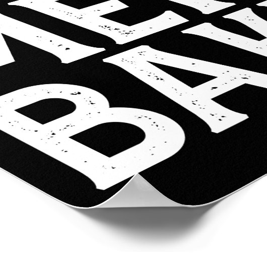 Echte Mannen Bakken - Grappig Bakken Ontwerp Poster (Hoek)