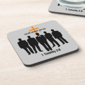 echte mannen bedelen Bijbelprijsopgave Aanpassen Bier Onderzetter (Linkerzijde)