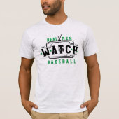 Echte Mannen bekijken Baseball Funny Baseball Geze T-shirt (Voorkant)