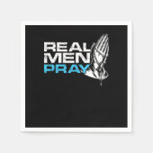 Echte Mannen bidden gelovige gelovigen gelovigen r Servet (Voorkant)