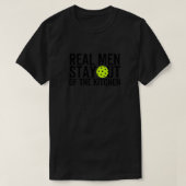 Echte Mannen blijven uit de keuken 23 T-shirt (Design voorkant)