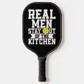 Echte Mannen blijven uit de keuken kostuum pickleb Pickleball Paddle (Voorkant)