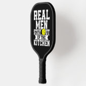 Echte Mannen blijven uit de keuken kostuum pickleb Pickleball Paddle (Links)