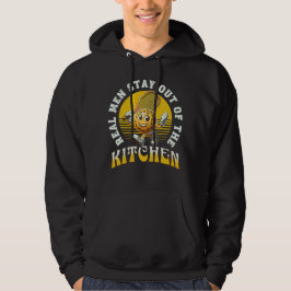 Echte Mannen blijven uit de keuken Pickleball Play Hoodie