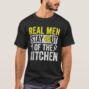 Echte Mannen blijven uit het keukenShirt Picklebal T-shirt