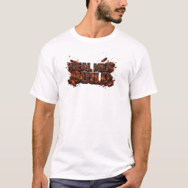 Echte Mannen Bouwen Lava Vuur Timmerman T-shirt