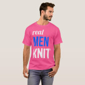 Echte Mannen Breien T-shirt (Voorkant volledig)