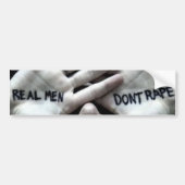 echte mannen bumpersticker (Voorkant)