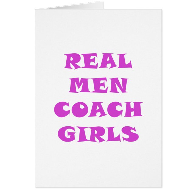 Echte Mannen Coach Girls (Voorkant)
