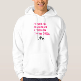 Echte Mannen Coach Girls-Wrestling Hoodie