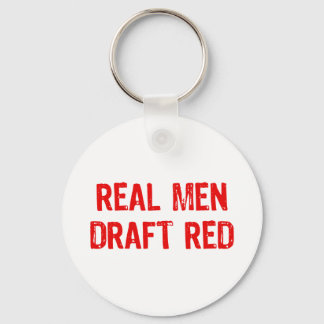 Echte Mannen Concept Red Sleutelhanger