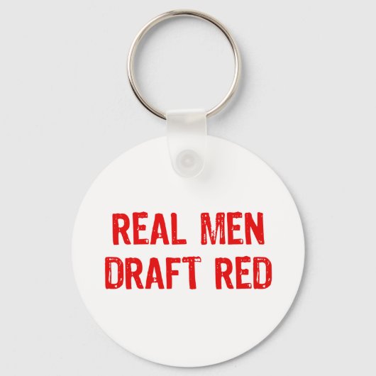 Echte Mannen Concept Red Sleutelhanger (Voorkant)