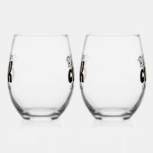 Echte Mannen Cook Black Wijnglas Zonder Voet (Links)