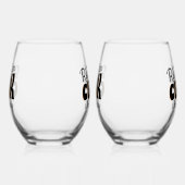 Echte Mannen Cook Black Wijnglas Zonder Voet (Rechts)