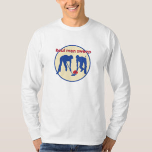 Echte Mannen. Curling T-shirt