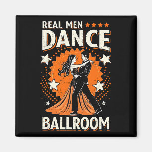 Echte Mannen Dans Ballroom Dans Paar Mannen Vrouwe Magneet