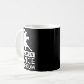 Echte Mannen Dans Ballroom Shirt Ballroom Dans Voo Koffiemok (Voorkant links)