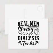 Echte Mannen Dialyse Tech Dialyse Verpleegkunde Briefkaart (Voorkant / Achterkant)
