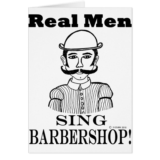 Echte Mannen die Barbershop zingen! (Voorkant)