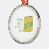 Echte Mannen die lekker lijken Metalen Ornament (Links)