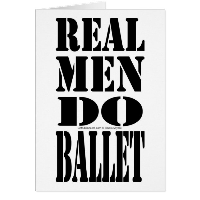 Echte Mannen doen ballet (Voorkant)