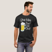 Echte Mannen doen geen schoten op bier Alcohol Fun T-shirt (Voorkant volledig)