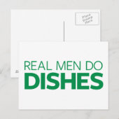 Echte Mannen doen hun brood Briefkaart (Voorkant / Achterkant)