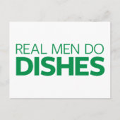 Echte Mannen doen hun brood Briefkaart (Voorkant)