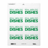 Echte Mannen doen hun brood Etiket (Full Sheet)