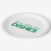 Echte Mannen doen hun brood Papieren Bordje (Gekanteld)