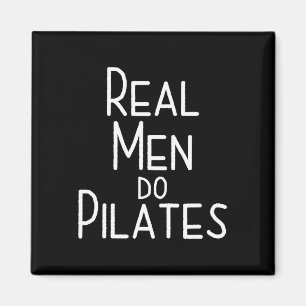 Echte Mannen Doen Pilates Magneet