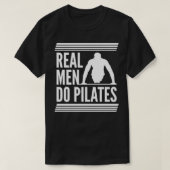 Echte Mannen doen piloten Lover I Love Pilates T-shirt (Design voorkant)