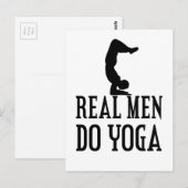 Echte Mannen doen Yoga Briefkaart (Voorkant / Achterkant)
