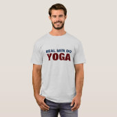 Echte Mannen doen Yoga T-shirt (Voorkant volledig)